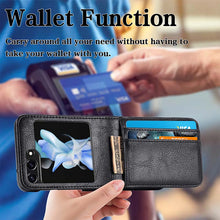 Charger l'image dans la galerie, Casekis Folding Multi-card Leather Case for Galaxy Z Flip 5 5G