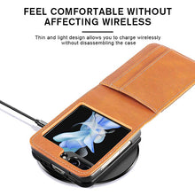 Charger l'image dans la galerie, Casekis Folding Multi-card Leather Case for Galaxy Z Flip 5 5G