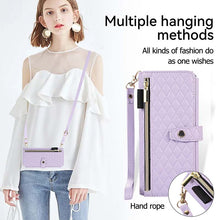 Load image into Gallery viewer, Casekis Crossbody Cardholder Phone Case For Galaxy Z Fold 4 Purple