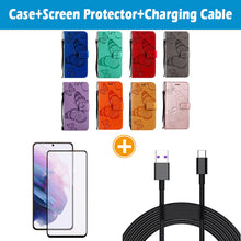 Cargar imagen en el visor de la galería, Casekis Embossed Butterfly Wallet Phone Case For Galaxy S20 FE 4G/5G