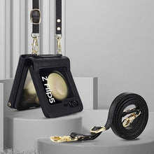 Charger l'image dans la galerie, Casekis Crossbody Cardholder Phone Case For Galaxy Z Flip 5 Black