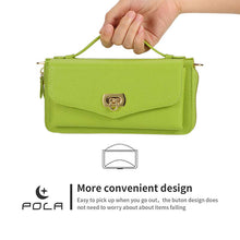 Load image into Gallery viewer, Casekis Multifunction Tote Crossbody Solid Color Phone Bag Green