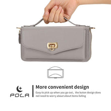 Charger l'image dans la galerie, Casekis Multifunction Tote Crossbody Solid Color Phone Bag Gray