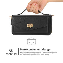 Charger l'image dans la galerie, Casekis Multifunction Tote Crossbody Solid Color Phone Bag Black