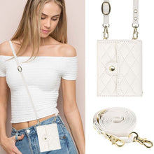 Charger l'image dans la galerie, Casekis Crossbody Cardholder Phone Case For Galaxy Z Flip 4 White