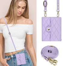 Charger l'image dans la galerie, Casekis Crossbody Cardholder Phone Case For Galaxy Z Flip 3 Purple