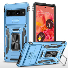 Charger l'image dans la galerie, Casekis Sliding Camera Cover Anti-Fall Phone Case Light Blue