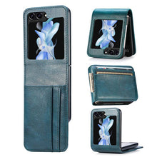 Charger l'image dans la galerie, Casekis Folding Multi-card Leather Case for Galaxy Z Flip 5 5G
