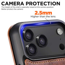 Load image into Gallery viewer, Casekis Leather Wallet MagSafe Phone Case Khaki