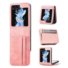 Charger l'image dans la galerie, Casekis Folding Multi-card Leather Case for Galaxy Z Flip 5 5G