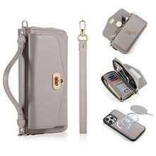 Charger l'image dans la galerie, Casekis Multifunction Tote Crossbody Solid Color Phone Bag Gray