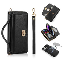 Charger l'image dans la galerie, Casekis Multifunction Tote Crossbody Solid Color Phone Bag Black