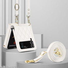 Charger l'image dans la galerie, Casekis Crossbody Cardholder Phone Case For Galaxy Z Flip 4 White