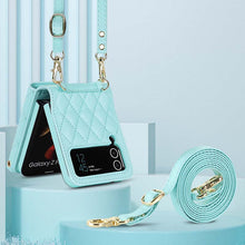 Charger l'image dans la galerie, Casekis Crossbody Cardholder Phone Case For Galaxy Z Flip 3 Green