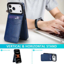 Load image into Gallery viewer, Casekis Bracket Card Slot Phone Case Blue