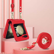 Charger l'image dans la galerie, Casekis Crossbody Cardholder Phone Case For Galaxy Z Flip 5 Red