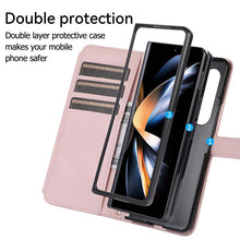 Load image into Gallery viewer, Casekis Crossbody Cardholder Phone Case For Galaxy Z Fold 4 Pink