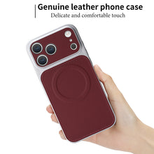 Charger l'image dans la galerie, Casekis Magnetic Shockproof Leather Phone Case Claret
