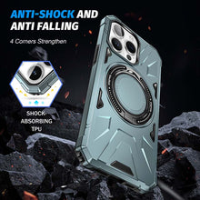 Charger l'image dans la galerie, Casekis Magnetic Charging Phone Case Green