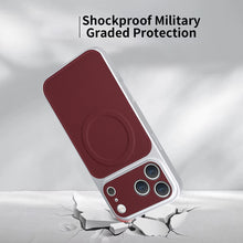 Charger l'image dans la galerie, Casekis Magnetic Shockproof Leather Phone Case Claret