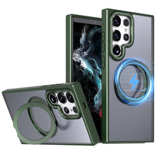 Load image into Gallery viewer, Casekis Anti-shock Magsafe Stand Phone Case Green