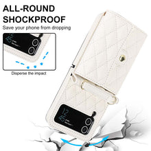 Charger l'image dans la galerie, Casekis Crossbody Cardholder Phone Case For Galaxy Z Flip 4 White
