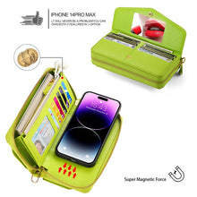 Load image into Gallery viewer, Casekis Multifunction Tote Crossbody Solid Color Phone Bag Green