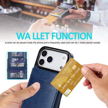 Load image into Gallery viewer, Casekis Bracket Card Slot Phone Case Blue