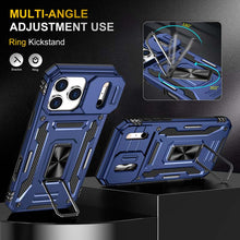 Load image into Gallery viewer, Casekis Sliding Camera Cover Anti-Fall Phone Case Navy Blue