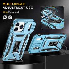 Load image into Gallery viewer, Casekis Sliding Camera Cover Anti-Fall Phone Case Light Blue