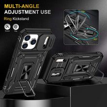 Load image into Gallery viewer, Casekis Sliding Camera Cover Anti-Fall Phone Case Black