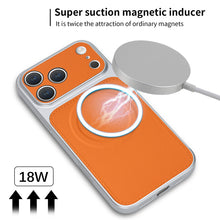 Charger l'image dans la galerie, Casekis Magnetic Shockproof Leather Phone Case Orange