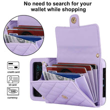 Charger l'image dans la galerie, Casekis Crossbody Cardholder Phone Case For Galaxy Z Flip 4 Purple