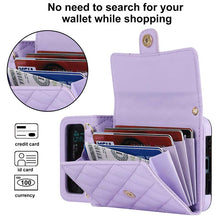 Charger l'image dans la galerie, Casekis Crossbody Cardholder Phone Case For Galaxy Z Flip 3 Purple