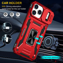 Load image into Gallery viewer, Casekis Sliding Camera Cover Anti-Fall Phone Case Red