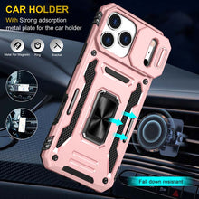 Load image into Gallery viewer, Casekis Sliding Camera Cover Anti-Fall Phone Case Rose Gold