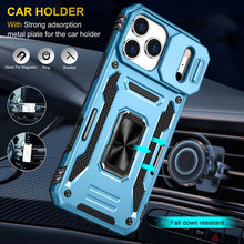 Load image into Gallery viewer, Casekis Sliding Camera Cover Anti-Fall Phone Case Light Blue