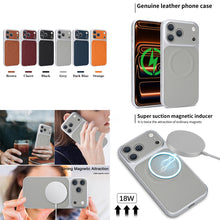 Charger l'image dans la galerie, Casekis Magnetic Shockproof Leather Phone Case Gray
