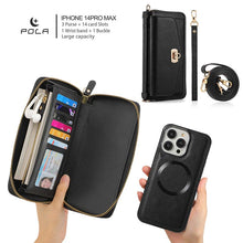 Charger l'image dans la galerie, Casekis Multifunction Tote Crossbody Solid Color Phone Bag Black