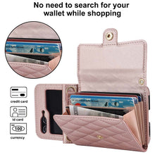 Charger l'image dans la galerie, Casekis Crossbody Cardholder Phone Case For Galaxy Z Flip 5 Rose Gold