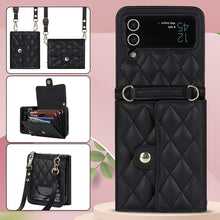 Charger l'image dans la galerie, Casekis Crossbody Cardholder Phone Case For Galaxy Z Flip 4 Black