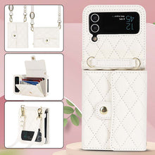 Charger l'image dans la galerie, Casekis Crossbody Cardholder Phone Case For Galaxy Z Flip 4 White
