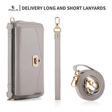 Charger l'image dans la galerie, Casekis Multifunction Tote Crossbody Solid Color Phone Bag Gray