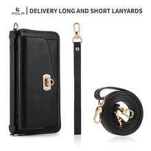 Charger l'image dans la galerie, Casekis Multifunction Tote Crossbody Solid Color Phone Bag Black