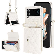 Charger l'image dans la galerie, Casekis Crossbody Cardholder Phone Case For Galaxy Z Flip 3 White