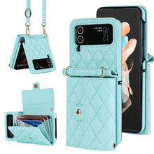 Charger l'image dans la galerie, Casekis Crossbody Cardholder Phone Case For Galaxy Z Flip 3 Green