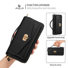 Charger l'image dans la galerie, Casekis Multifunction Tote Crossbody Solid Color Phone Bag Black