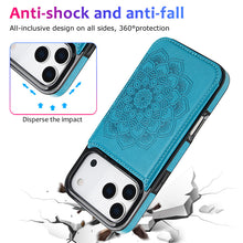 Load image into Gallery viewer, Casekis Mandala Embossed Phone Case Blue