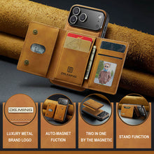 Load image into Gallery viewer, Casekis Magnetic Wallet Detachable Phone Case Brown