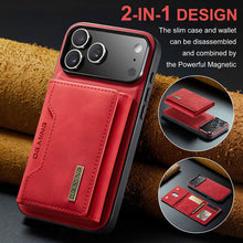 Load image into Gallery viewer, Casekis Magnetic Wallet Detachable Phone Case Red